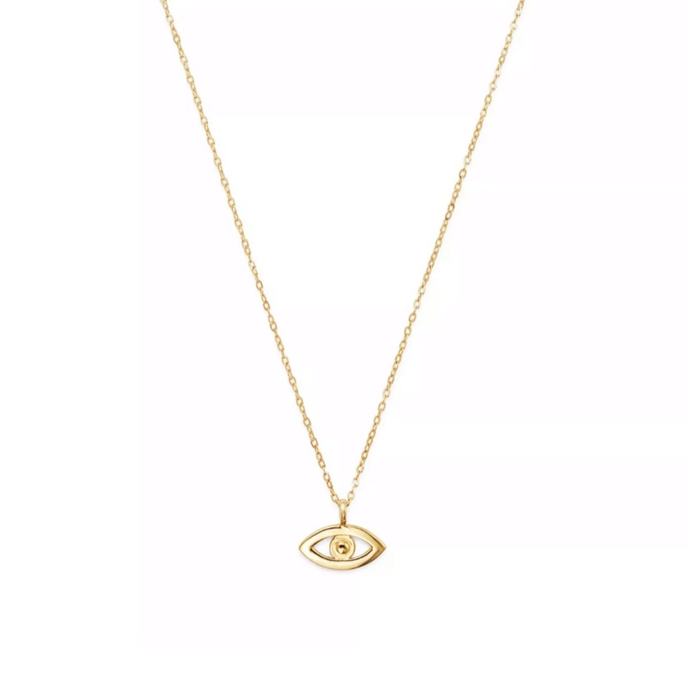 14k Gold Evil Eye Necklace
